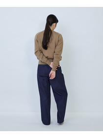 【LOISIR】コットン接結編みニットブルゾン 詳細画像 ブラック 4