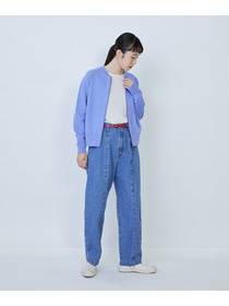 【LOISIR】コットン接結編みニットブルゾン 詳細画像 ブラック 8