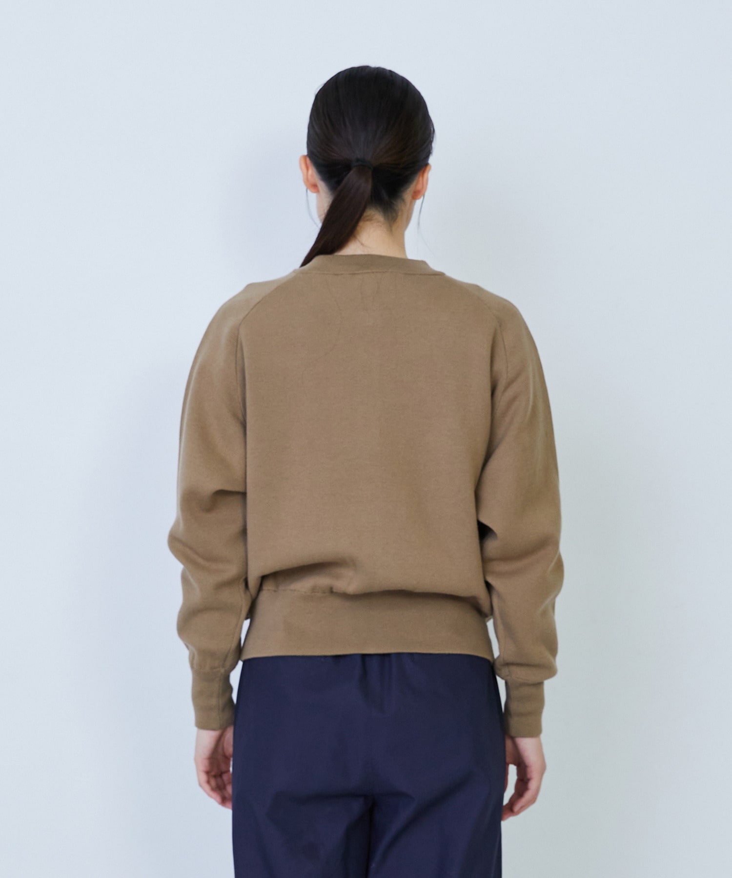 【LOISIR】コットン接結編みニットブルゾン 詳細画像 ブラック 7