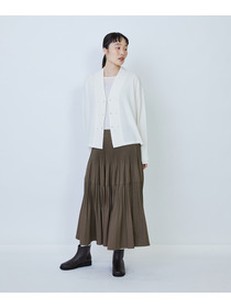 【LOISIR】ウール天竺ダブル釦カーディガン 詳細画像 ネイビー 1