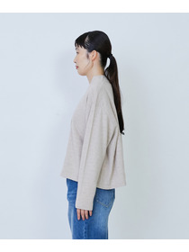 【LOISIR】ウール天竺ダブル釦カーディガン 詳細画像 ネイビー 13