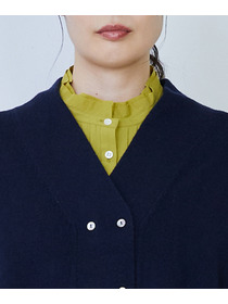 【LOISIR】ウール天竺ダブル釦カーディガン 詳細画像 ネイビー 22