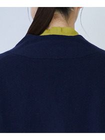 【LOISIR】ウール天竺ダブル釦カーディガン 詳細画像 ネイビー 23