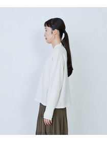 【LOISIR】ウール天竺ダブル釦カーディガン 詳細画像 ネイビー 6