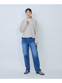 【LOISIR】ウール天竺ダブル釦カーディガン 詳細画像 ネイビー 9