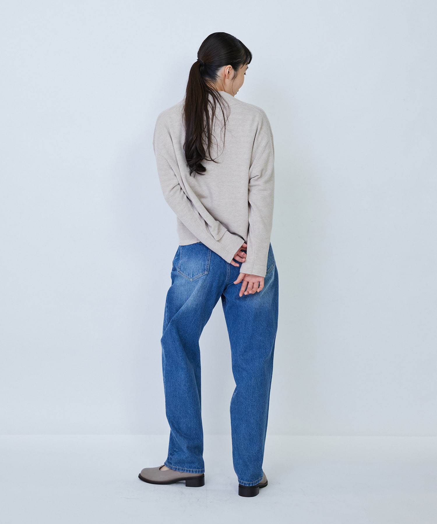 【LOISIR】ウール天竺ダブル釦カーディガン 詳細画像 ネイビー 11