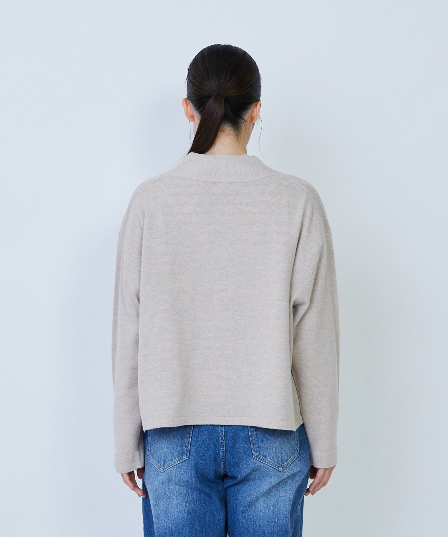 【LOISIR】ウール天竺ダブル釦カーディガン 詳細画像 ネイビー 14