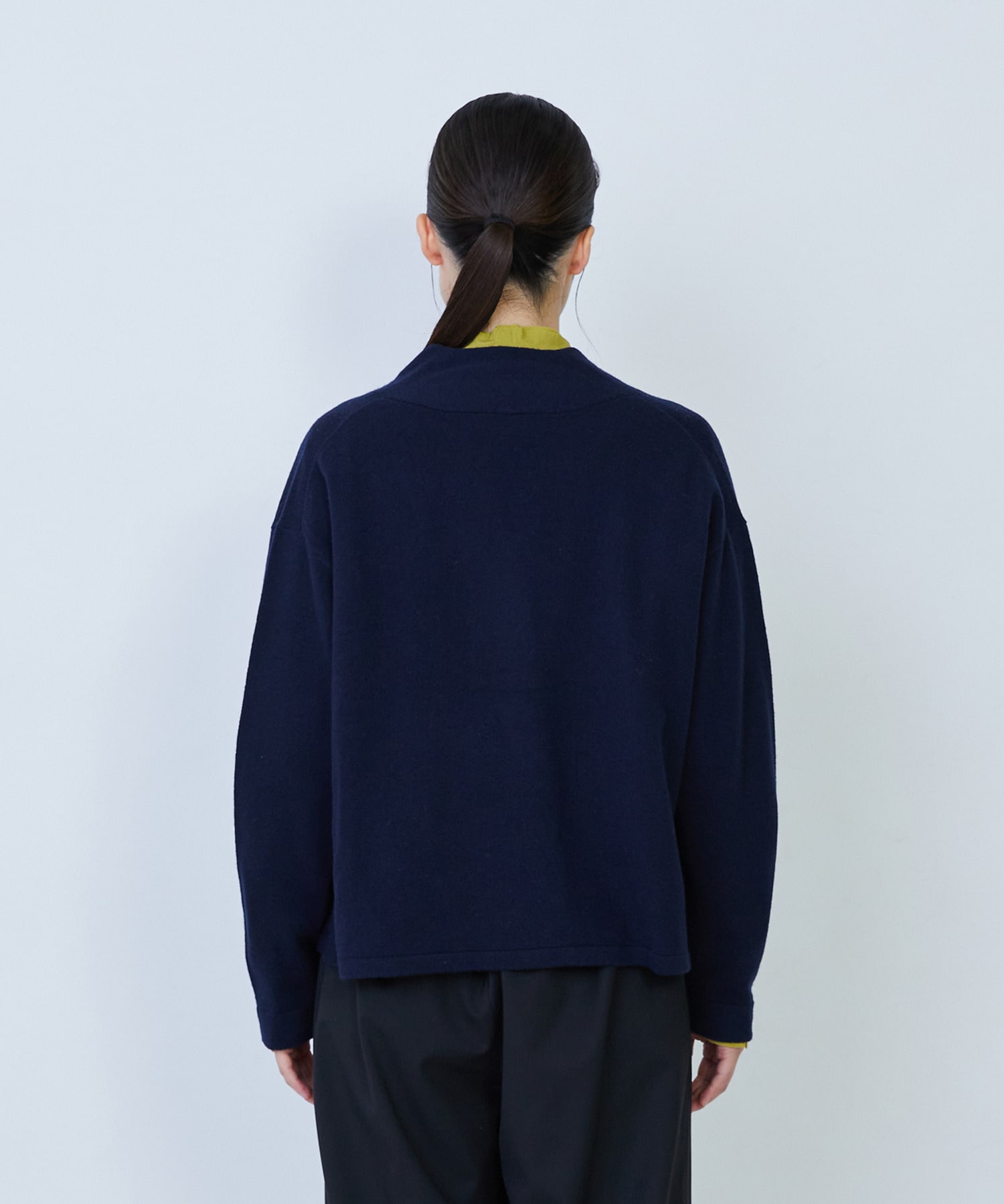 【LOISIR】ウール天竺ダブル釦カーディガン 詳細画像 ネイビー 21