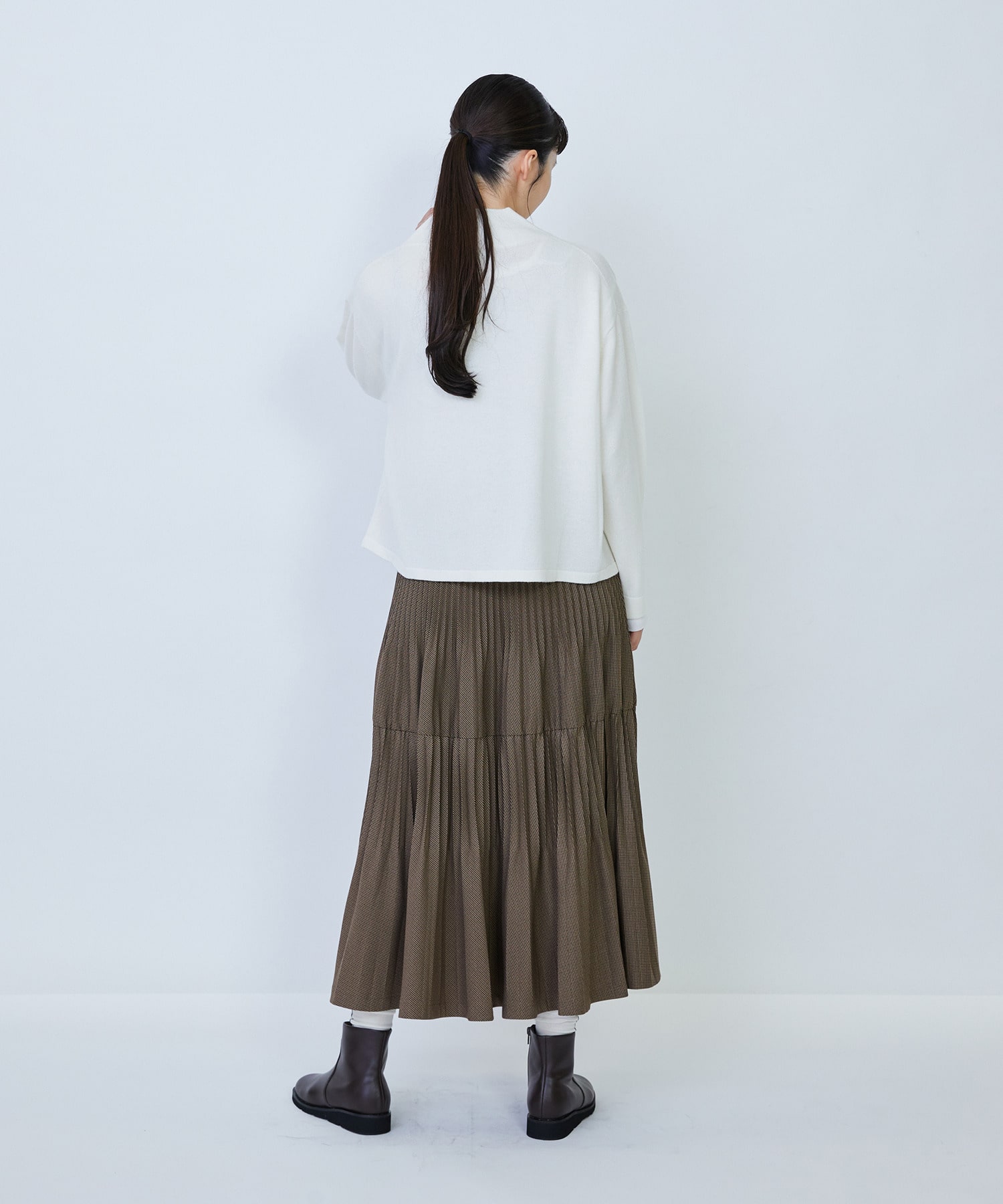 【LOISIR】ウール天竺ダブル釦カーディガン 詳細画像 ネイビー 4