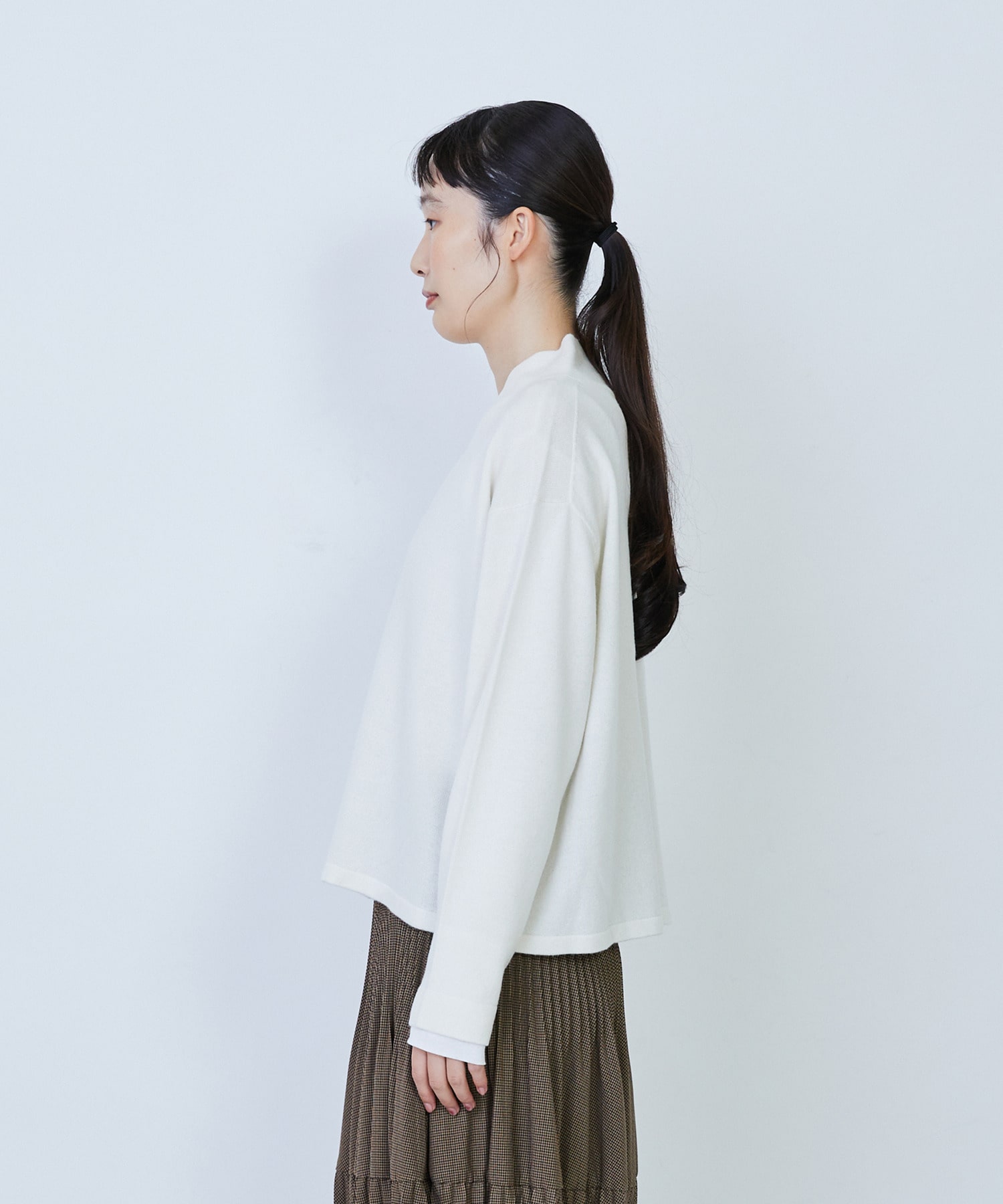 【LOISIR】ウール天竺ダブル釦カーディガン 詳細画像 ネイビー 6