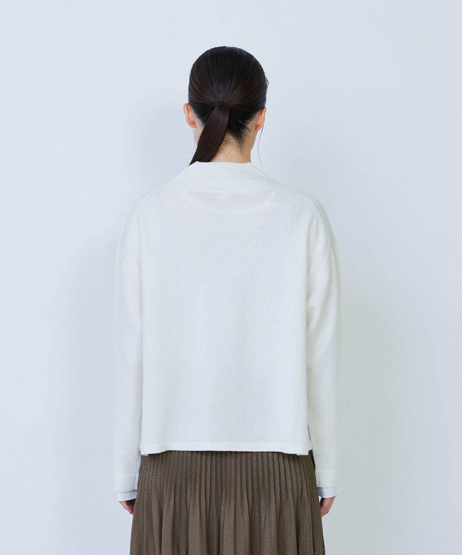 【LOISIR】ウール天竺ダブル釦カーディガン 詳細画像 ネイビー 7