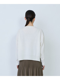 【LOISIR】ウール天竺ストール付きプルオーバー 詳細画像 ネイビー 11