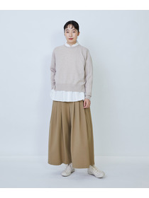 【LOISIR】ウール天竺ストール付きプルオーバー 詳細画像 ネイビー 15