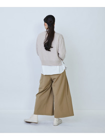 【LOISIR】ウール天竺ストール付きプルオーバー 詳細画像 ネイビー 17