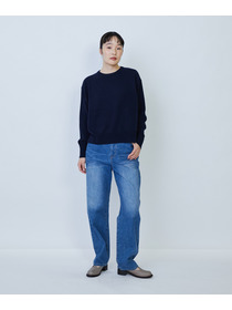 【LOISIR】ウール天竺ストール付きプルオーバー 詳細画像 ネイビー 24