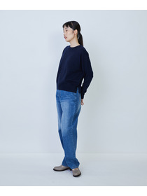 【LOISIR】ウール天竺ストール付きプルオーバー 詳細画像 ネイビー 25