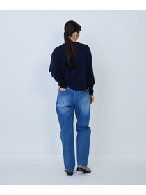 【LOISIR】ウール天竺ストール付きプルオーバー 詳細画像 ネイビー 26