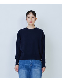 【LOISIR】ウール天竺ストール付きプルオーバー 詳細画像 ネイビー 27