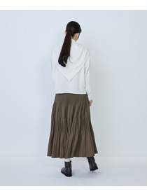 【LOISIR】ウール天竺ストール付きプルオーバー 詳細画像 ネイビー 3