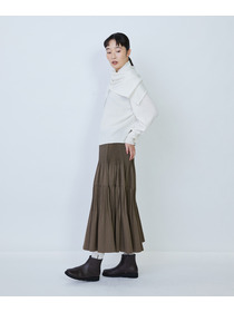 【LOISIR】ウール天竺ストール付きプルオーバー 詳細画像 ネイビー 5