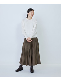 【LOISIR】ウール天竺ストール付きプルオーバー 詳細画像 ネイビー 6