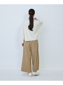 【LOISIR】ウール天竺ポロニット 詳細画像 オフホワイト 11