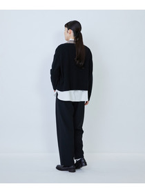 【LOISIR】ウール天竺ポロニット 詳細画像 オフホワイト 4