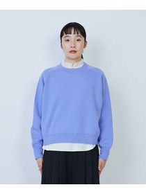 【LOISIR】コットン接結編みニットプルオーバー 詳細画像 ブラック 10