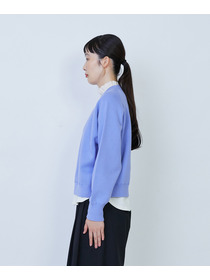 【LOISIR】コットン接結編みニットプルオーバー 詳細画像 ブラック 11