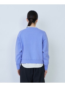 【LOISIR】コットン接結編みニットプルオーバー 詳細画像 ブラック 12