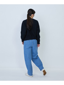 【LOISIR】コットン接結編みニットプルオーバー 詳細画像 ブラック 15