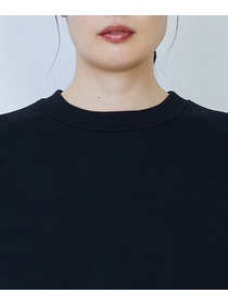 【LOISIR】コットン接結編みニットプルオーバー 詳細画像 ブラック 19