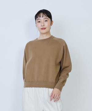 【LOISIR】コットン接結編みニットプルオーバー 詳細画像 モカ 1