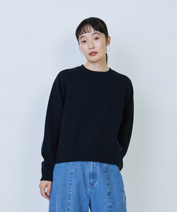 コットン接結編みニットプルオーバー 詳細画像 ブラック 1