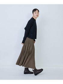 【LOISIR】綿麻天竺モックネックショートプルオーバー 詳細画像 ブラック 11