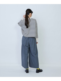 【LOISIR】綿麻天竺モックネックショートプルオーバー 詳細画像 ブラック 18