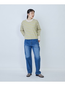 【LOISIR】綿麻天竺モックネックショートプルオーバー 詳細画像 ブラック 2