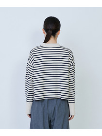 【LOISIR】綿麻天竺モックネックショートプルオーバー 詳細画像 ブラック 21