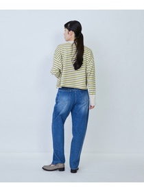 【LOISIR】綿麻天竺モックネックショートプルオーバー 詳細画像 ブラック 5