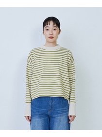 【LOISIR】綿麻天竺モックネックショートプルオーバー 詳細画像 ブラック 6