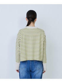 【LOISIR】綿麻天竺モックネックショートプルオーバー 詳細画像 ブラック 8