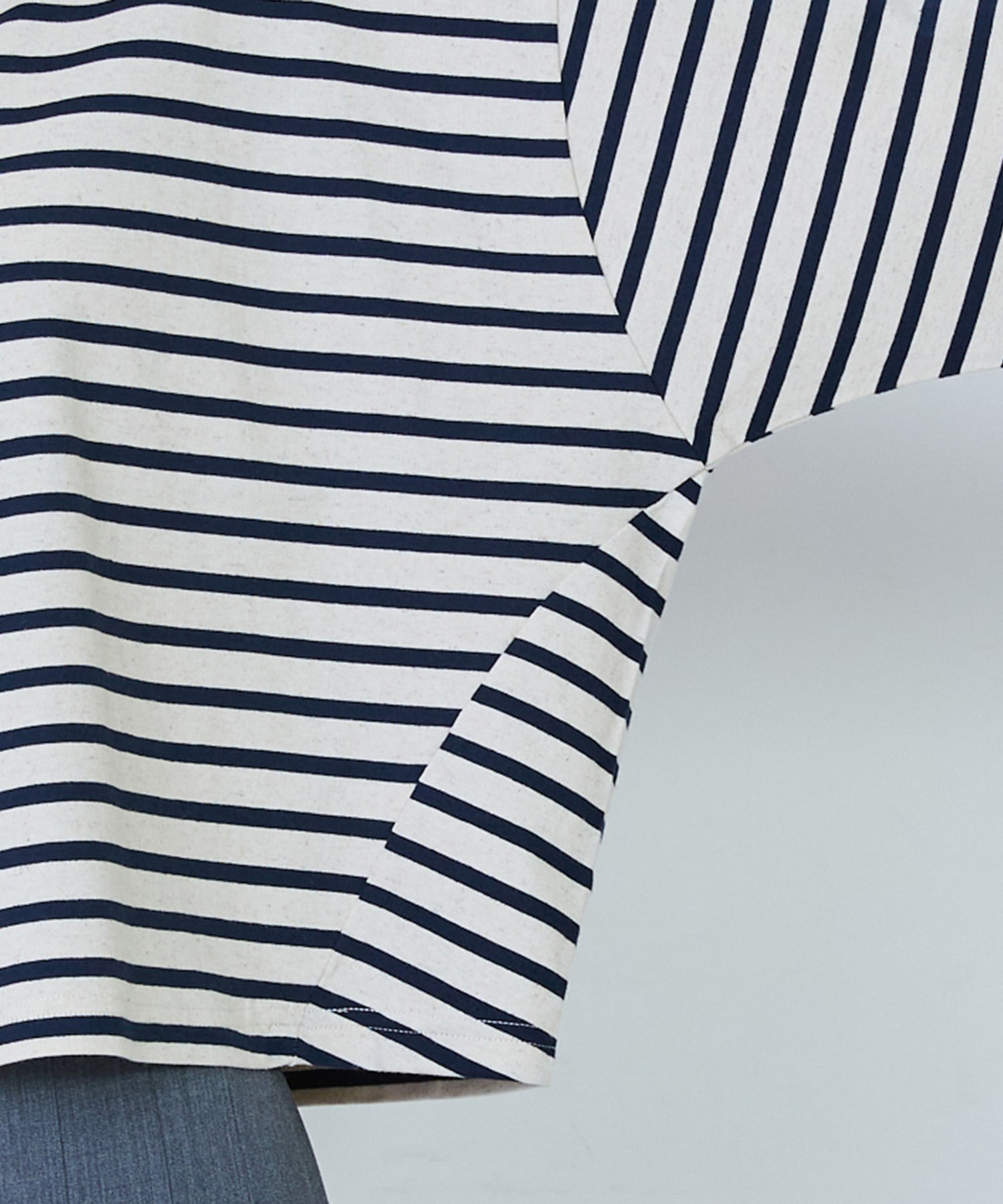 【LOISIR】綿麻天竺モックネックショートプルオーバー 詳細画像 ブラック 25