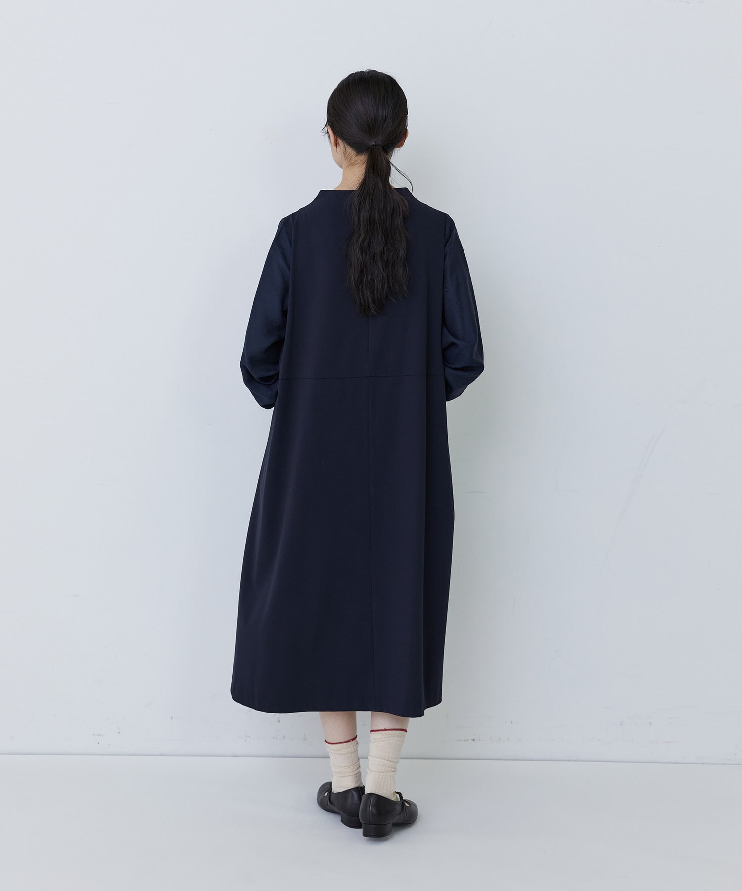 【congés payés】ジャカードスリープワンピース 詳細画像 ブラック 10