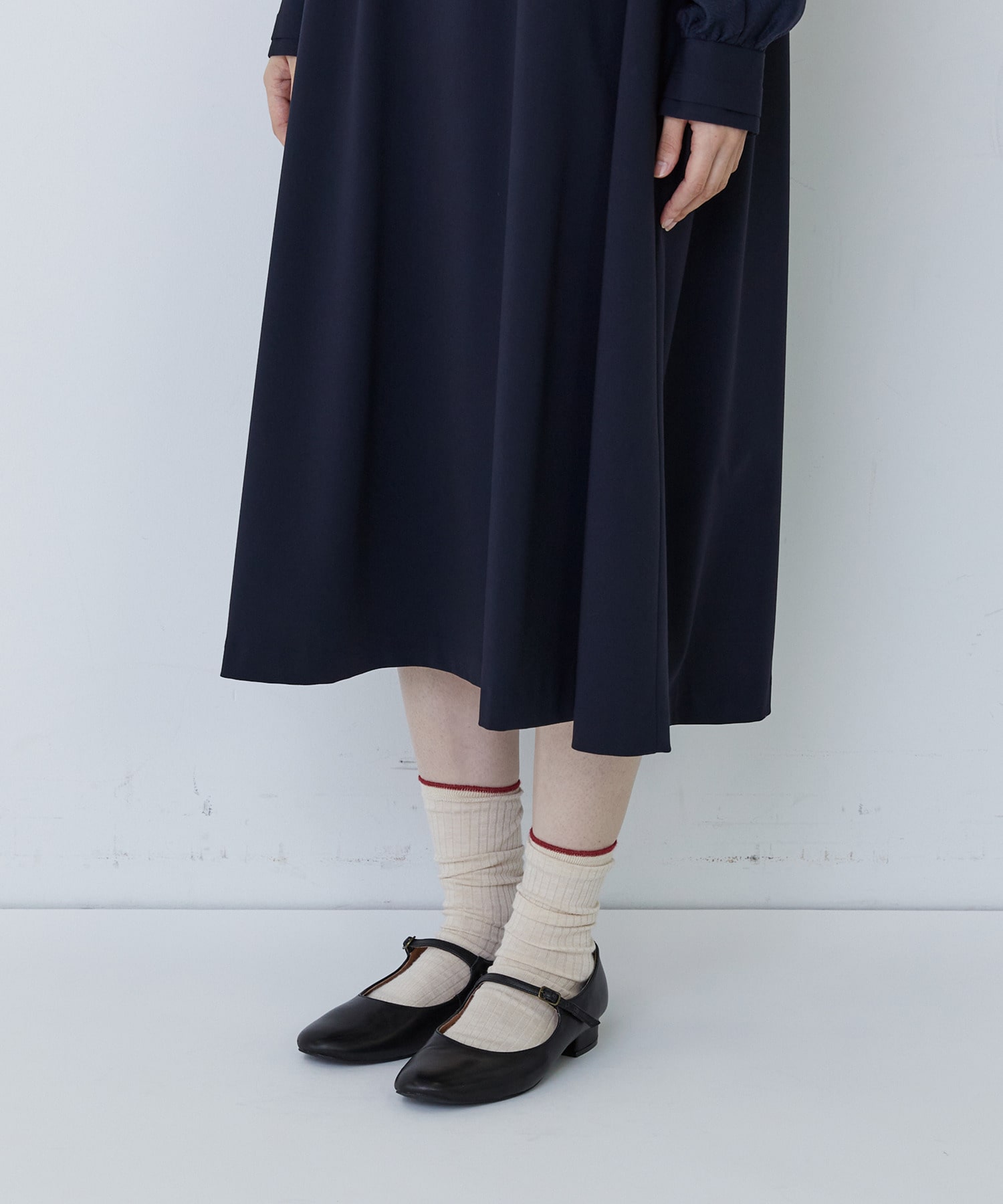 【congés payés】ジャカードスリープワンピース 詳細画像 ブラック 19