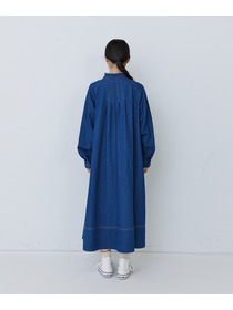 【congés payés】フリルカラーデニムワンピース 詳細画像 インディゴブルー 9