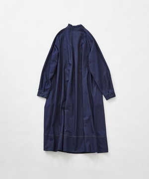 【congés payés】フリルカラーデニムワンピース 詳細画像 インディゴブルー 2