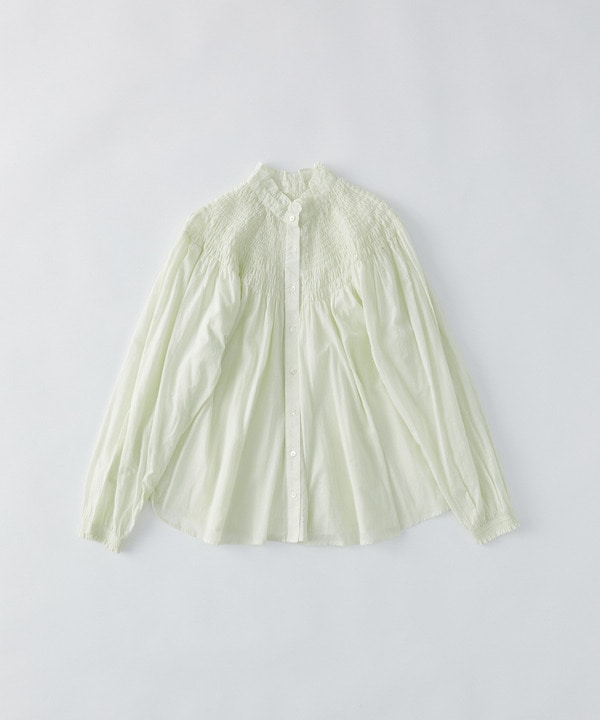 【congés payés】インドコットンシャーリングステッチブラウス