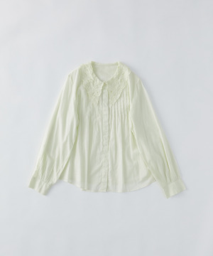 【congés payés】インドコットン刺繍襟ブラウス 詳細画像 ライム 1