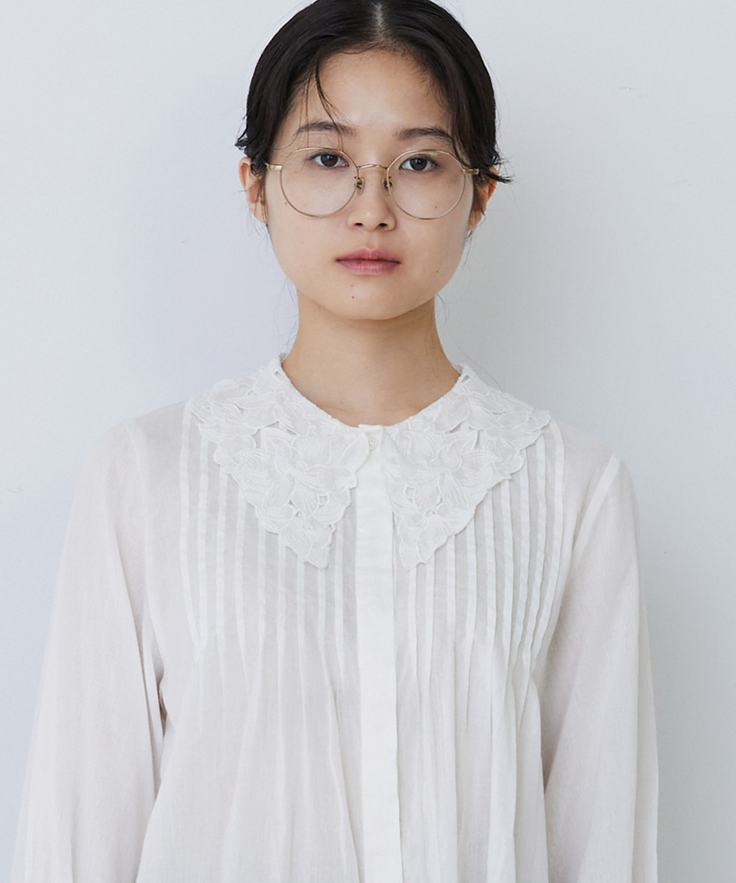 【congés payés】インドコットン刺繍襟ブラウス 詳細画像 ライム 24