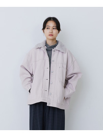 【congés payés】【FAVE】ボアカラーブルゾン 詳細画像 ブラック 11